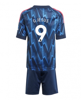 Billige Fotballdrakt Arsenal Gabriel Jesus #9 Replika Bortedraktsett Barn 2025-26 Kortermet (med bukser)